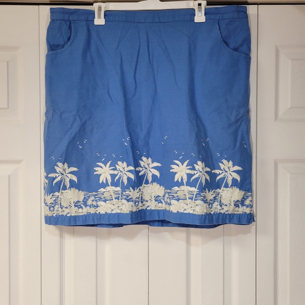 Beautiful Palm Tree Skirt Plus size 3x women